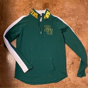 Victoria’s‎ Secret Pink Baylor University BU 1/4 Zip Jacket Sequin NCAA pullover